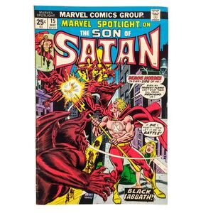 Marvel Spotlight 15 Son of Satan 1st Appearance of Baphomet 1974 Marvel FN